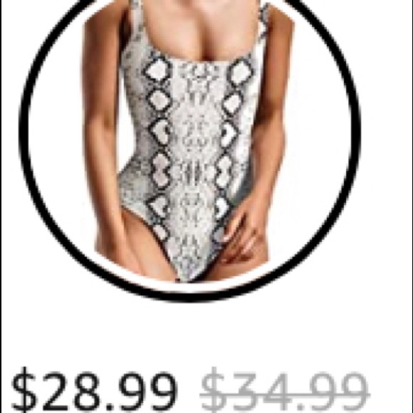 NWT Snakeskin Monokini or Bodysuit - Picture 6 of 7